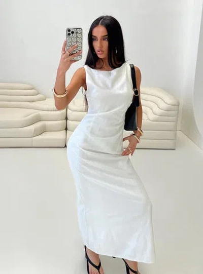 Princess Polly Mocca Maxi Dress In White