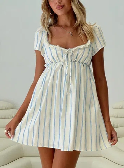 Princess Polly Monsterrat Mini Dress In Blue Stripe