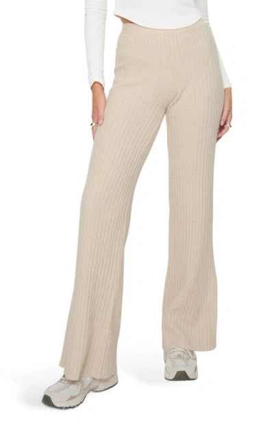 Princess Polly Montana Rib Pants In Cream