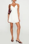 Princess Polly Moon Quartz Mini Sundress In White