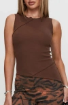 Princess Polly Morganah Asymmetric Rib Tank