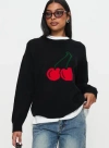Princess Polly My Dear Knit Sweater In Black