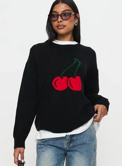 Princess Polly My Dear Knit Sweater In Black