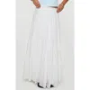 Princess Polly Mya Tiered Maxi Skirt In White