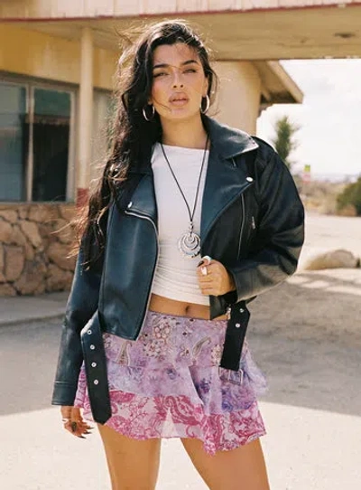 Princess Polly Mystica Layered Mini Skirt In Pink Multi