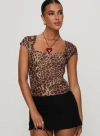 Princess Polly Nerys Top In Leopard