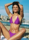 Princess Polly Nevaeh Shine Triangle Bikini Top In Purple