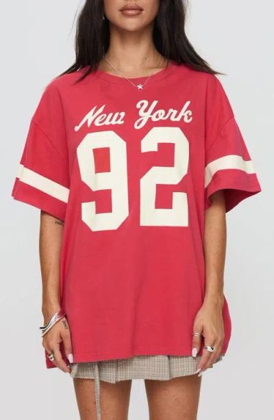 PRINCESS POLLY PRINCESS POLLY NEW YORK OVERSIZE COTTON GRAPHIC T-SHIRT
