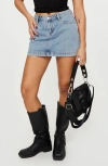 Princess Polly Nickei Denim Miniskirt In Blue