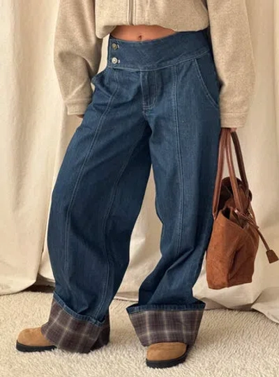 Princess Polly Nikoletta Foldover Jeans