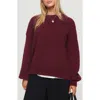 Princess Polly Niomie Oversize Crewneck Sweater In Red