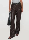 Princess Polly Nolene Low Rise Pants In Chocolate
