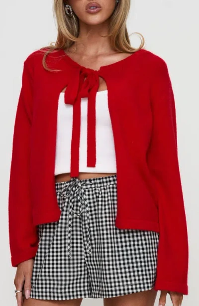 Princess Polly Norine Tie Neck Cardigan