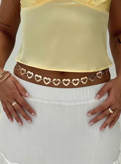 Princess Polly Okar Chain Belt In Metallic