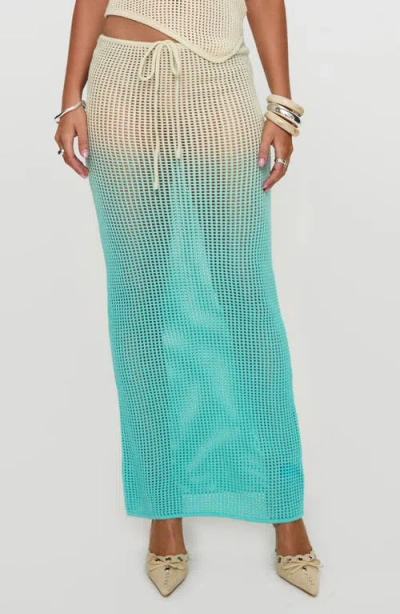 Princess Polly Ombré Open Stitch Maxi Skirt In Multi