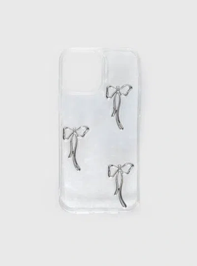 Princess Polly Only Exception Iphone Case Silver