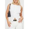 Princess Polly Oregano Rib Button-up Tank