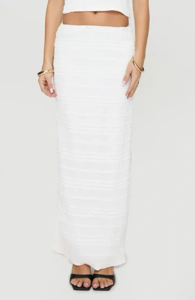 Princess Polly Orzo Strapless Crop Top & Maxi Skirt Set In Light Beige