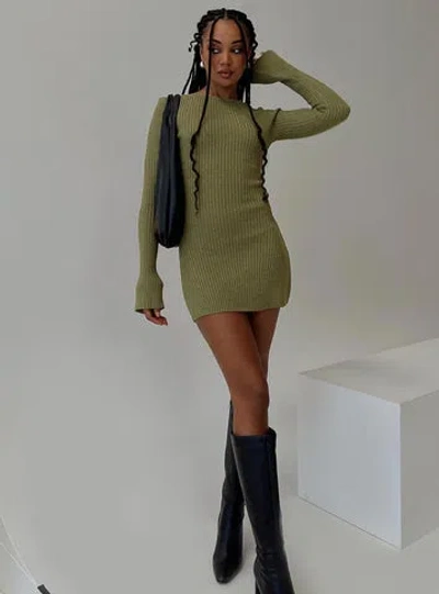Princess Polly Osment Long Sleeve Knit Mini Dress