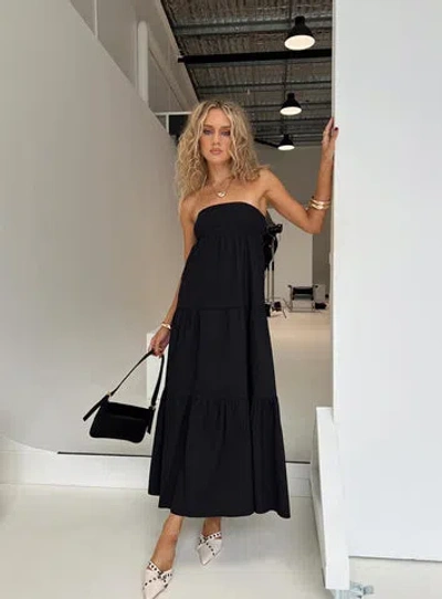 Princess Polly Osment Maxi Dress In Black