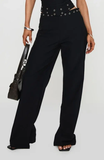 Princess Polly Passionette Grommet Wide Leg Pants