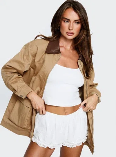 Princess Polly Philette Oversized Jacket In Brown