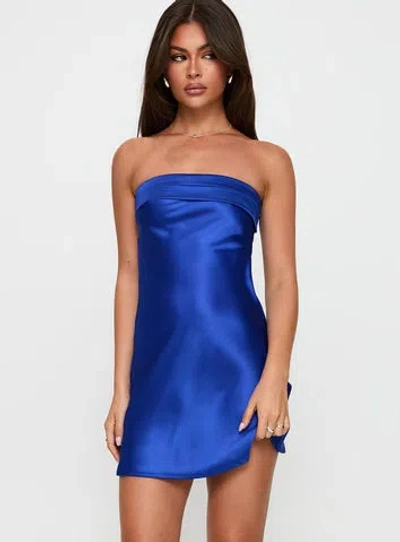 Princess Polly Phillipa Mini Dress In Cobalt