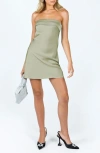 Princess Polly Phillipa Strapless Minidress In Green