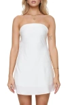 Princess Polly Phillipa Strapless Satin Minidress In White