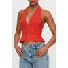 Princess Polly Pleasing Peplum Halter Top In Red