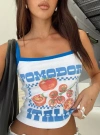 Princess Polly Pomodori Italia Graphic Tank In White