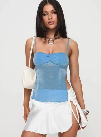 Princess Polly Ponce Top In Blue