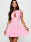 Princess Polly Precedence Keyhole Mini Dress In Pink