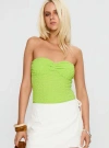 Princess Polly Private Party Strapless Bodysuit In Green