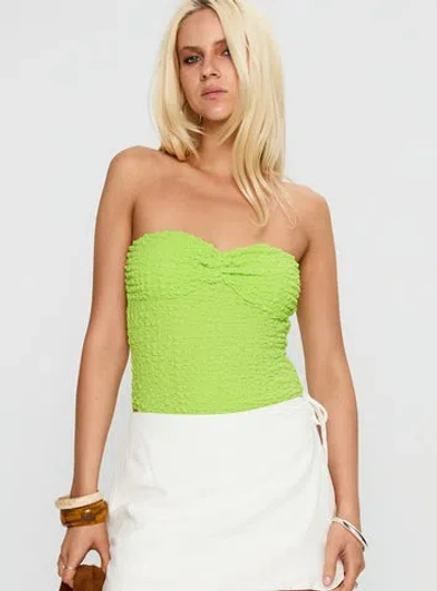 Princess Polly Private Party Strapless Bodysuit In Green
