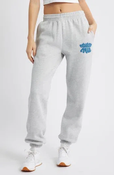 Princess Polly Puffy Logo Sweatpants In White
