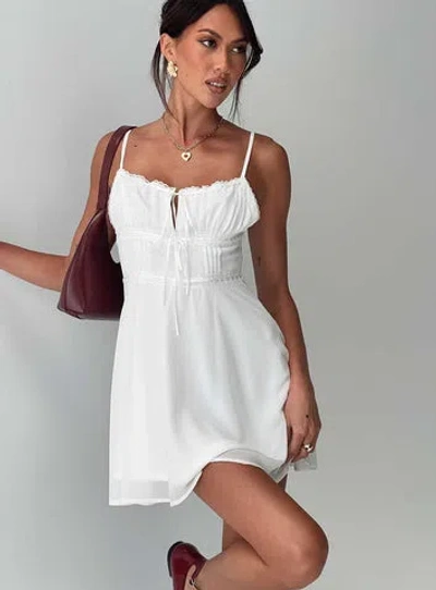 Princess Polly Pure Joy Mini Dress In White