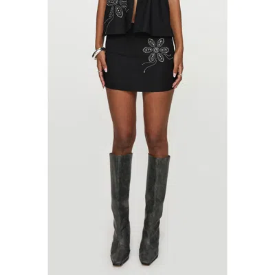 Princess Polly Quotation Embellished Miniskirt In Multi