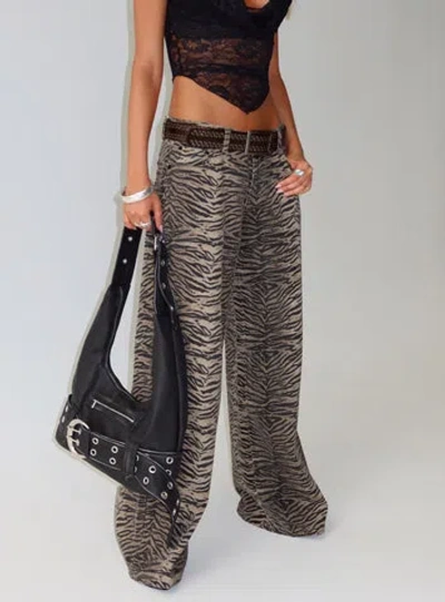 Princess Polly Radical Baggy Jeans In Tiger