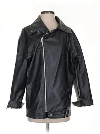 Pre-owned Princess Polly Raincoat In Black