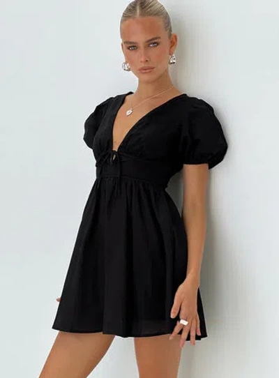 Princess Polly Raleigh Mini Dress In Black