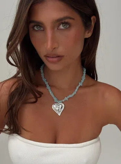 Princess Polly Ralina Pendant Necklace In White