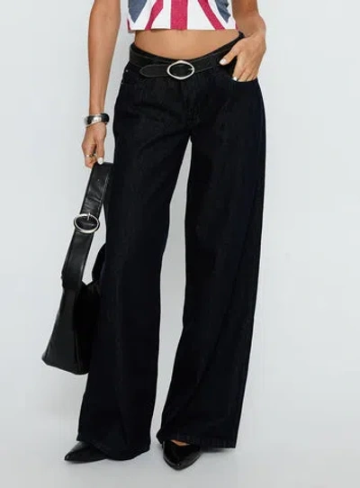 Princess Polly Ramos Low Rise Wide Leg Jeans