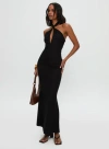 Princess Polly Rapture Halter Maxi Dress In Black