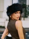 Princess Polly Raquela Fluffy Headband In Black
