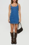 Princess Polly Rautha Denim Mini Dress In Blue