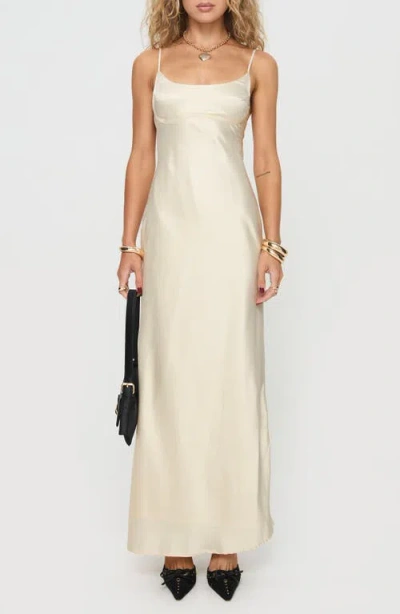 Princess Polly Ravia Satin Maxi Slipdress In Light/pastel Pink