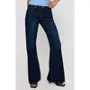 Princess Polly Rearview Low Rise Flare Leg Jeans In Blue