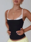 Princess Polly Renaissance Corset Lace Top In Black / White