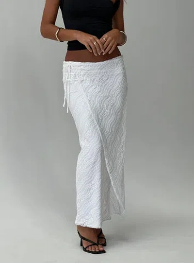 Princess Polly Ring Her Up Lace Wrap Maxi Skirt In White